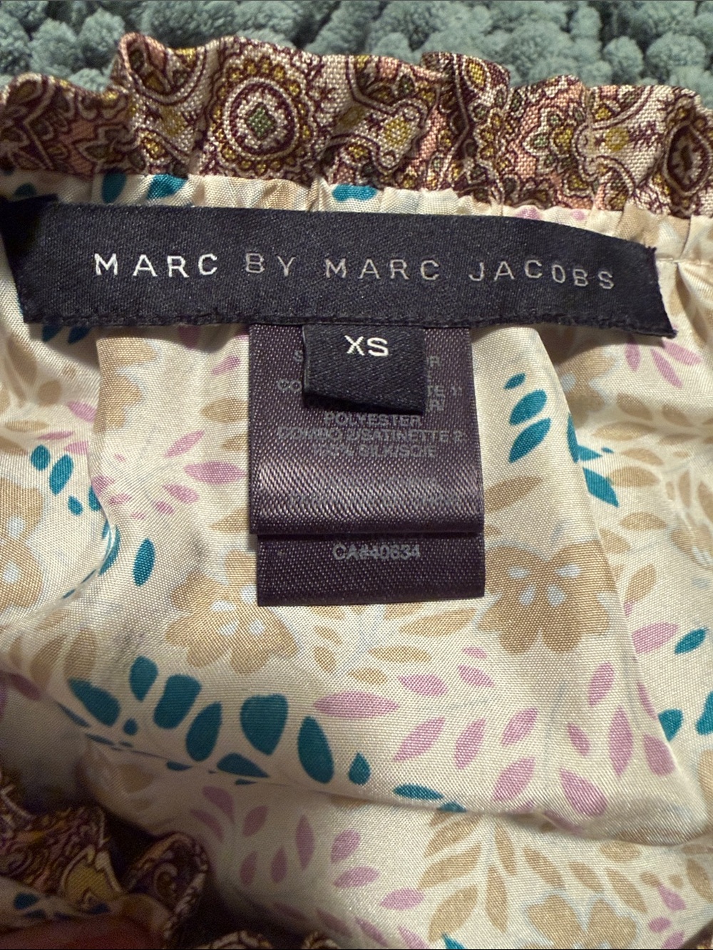 Marc By Marc Jacobs Sleeveless Midi Dress in Brown, Cream and Blue NWOT - Picture 2 of 12